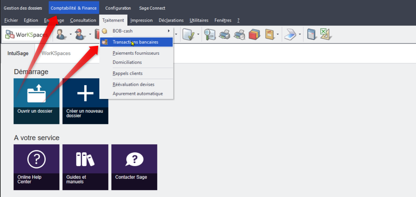 BOB – Synchroniser les fichiers CODA dans Sage BOB